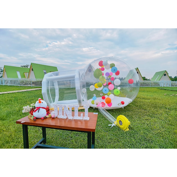 Ballong Uppblåsbar Bubbla Hus Med Bubbla Tält Transparent Dome Hus