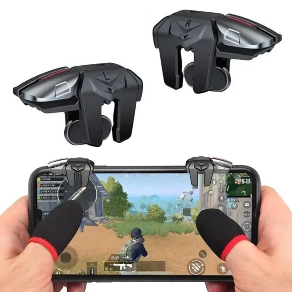 Seks fingre mobil telefon spill utløser for PUBG sikt skyting