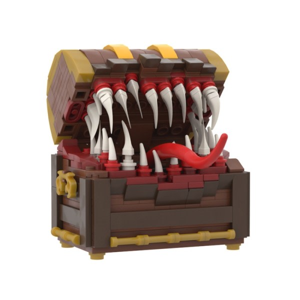 Treasure Mimic Chest Box Spil Figures Diabloed Final Fantasy Treasure Chest Monster Dragon Quested Legetøj
