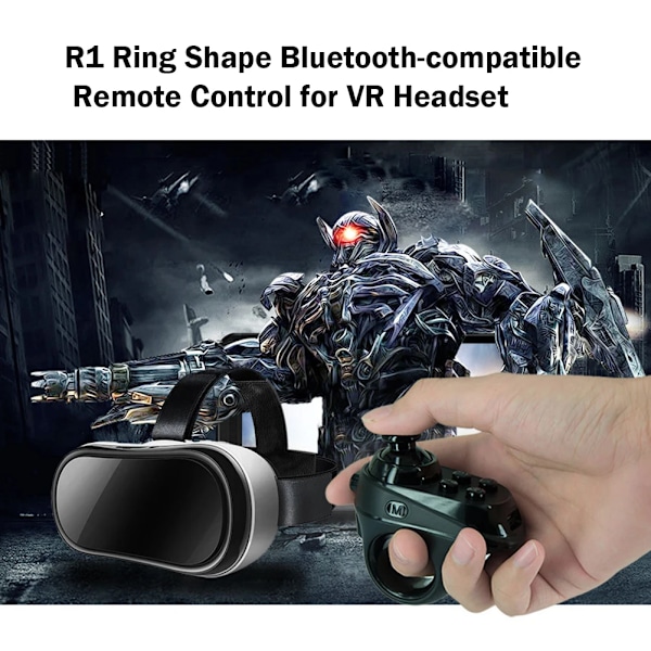 Ring Shape Bluetooth-kompatibel VR Fjernbetjening Controller Trådløs Gamepad til iPhone Android Phone VR Headset