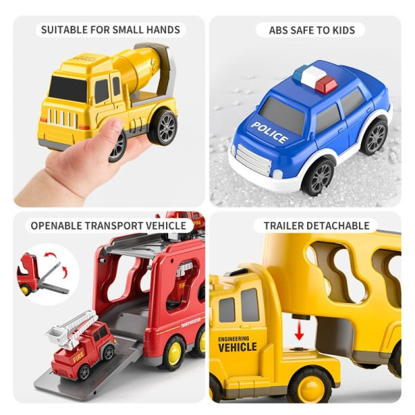 Kuljetin kuorma-auto lelut autot tekniikka  ajoneuvot  kaivinkone puskutraktori kuorma-auto malli sarjat