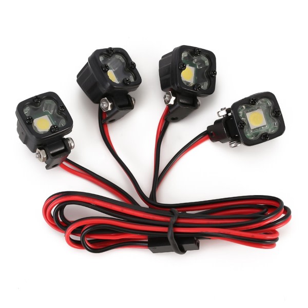 RC Car Bright LED Lights Lys Spotlight for 1/10 RC Crawler Axial SCX10 90046 Wraith Capra
