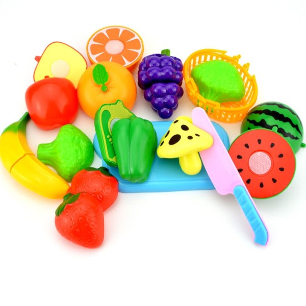 23 stykker Letsom Lekesett Kutt Frukt Grønnsaker barn Kjøkken Leker Barn Leke Hus leke