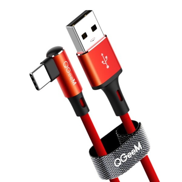 USB Typ C Kabel För Samsung Note 8 S8 Xiaomi Mi 90 Degree Mobil Telefon Typ C Kabel Snabb laddning kabel