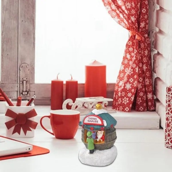 Jul dekorationer snö hus by harts snö by dekorationer jul tema hantverk