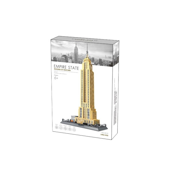 New York Empire State Building Blocks Brick Tower Church University Model Uddannelse Byggeri Legetøj