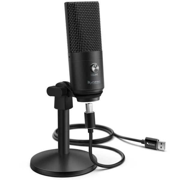 USB mikrofon for bærbar PC og datamaskiner for opptak streaming voiceovers podcasting
