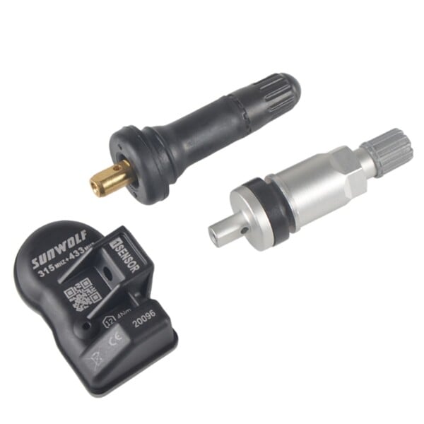 Ohjelmoitava anturi 315/433MHz 2in1 TPMS kumi metalli rengas paine anturi