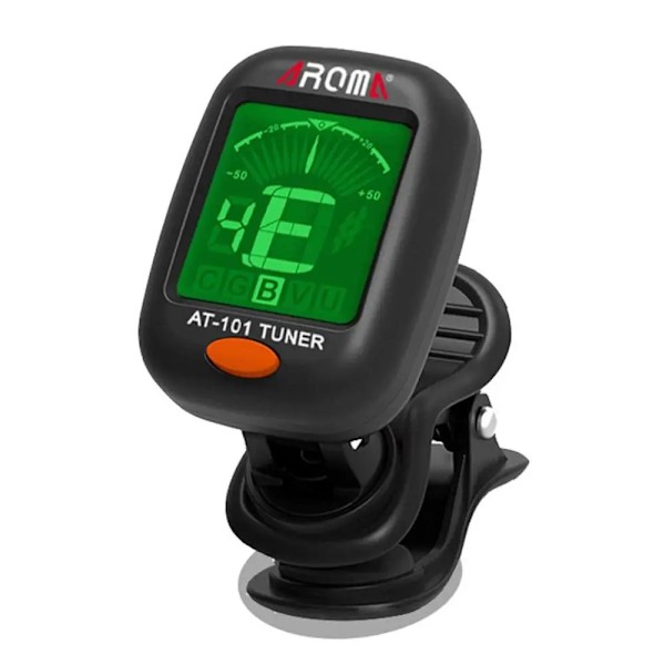 Gitarr Tuner AT-01A/101 Fullbar Roterbar Clip-on Tuner Hög Känslighet för Bas Ukulele Kromatisk Gitarr Tillbehör