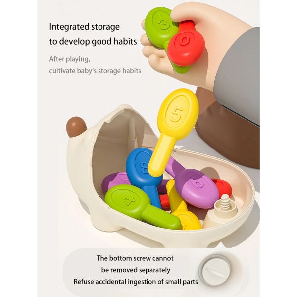 Montessori leksaker bebis koncentration träning tidigt utbildning leksaker