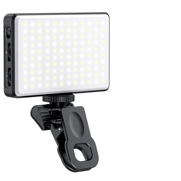 LED Selfie Light Phone Fill Light 120 LED 3000mAh Opladbart Portable Video Light for Tiktok Vlog Video Conference Selfie