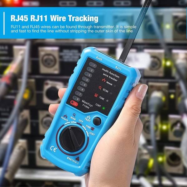 FWT11 Hög Kvalitet RJ11 RJ45 Cat5 Cat6 Telephone Wire Tracker Tracer Toner Ethernet LAN Nätverk Kabel Tester Line Finder