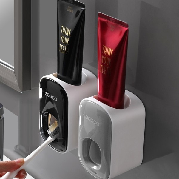 Automatisk tandkräm dispenser vägg fäste badrum badrum tillbehör vattentät tandkräm pressare