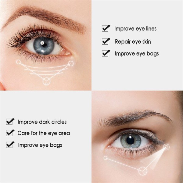 Anti-rynke øye krem øye pleie blekner fine linjer mørke sirkler øye serum