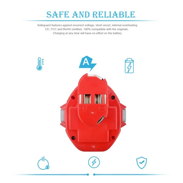 Byte batteri för Makita 14,4V 3500mAh Ni MH uppladdningsbart batteri elverktyg