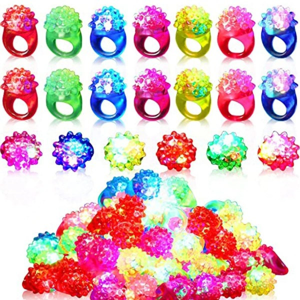 Hehkuvat sormukset LED Light Up Luminoous Rings Party Favor Lelut Flash Led Lights Glow In The Dark Hää juhla tarvikkeet