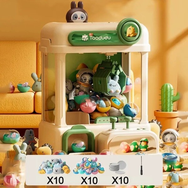 Dukke maskine børn mønt opereret spil spil mini klo fangst legetøj kran maskiner musik dukke