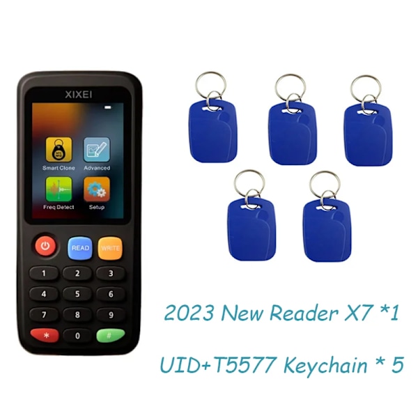 Smart Card Reader RFID Key Clone Copier IC ID Token Copy Duplicator 125Khz Badge Writer