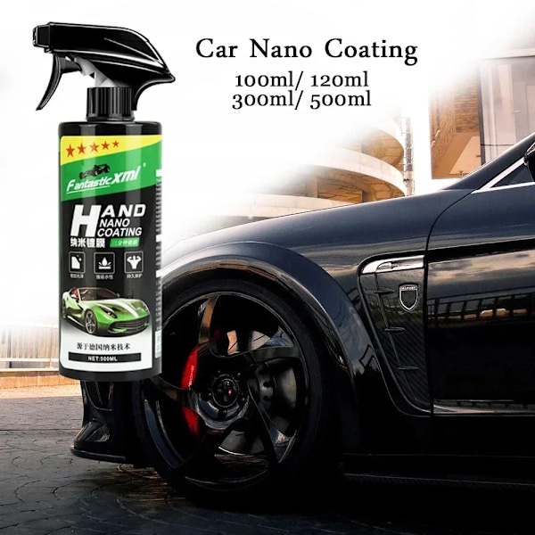 Nano keramik 500 ml bil coating auto detaljering produkter væske spray polering voks film maling pleje beskytter kit tilbehør