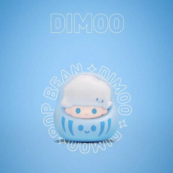 Pop Bean Dharma Serie 4 Dukker Popmart Sød Anime Figur Kawaii Desktop Ornamenter Pige Gaver