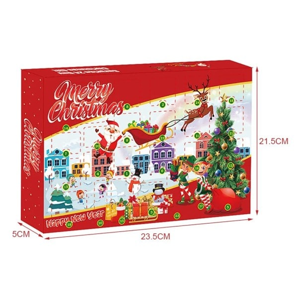 Jul Advent Kalender Nedtelling Overraskelse Squishy Søte Dyr Dekompresjoner Leker