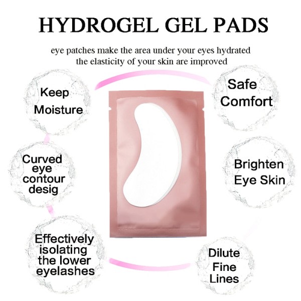 100 par øyeplaster under vippepuder for bygg hydrogel