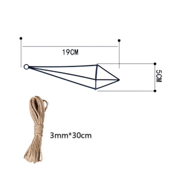 Metall hängande växt kruka växt hållare för luft växter display med kedjor vägg hängande geometrisk luft växter ställ