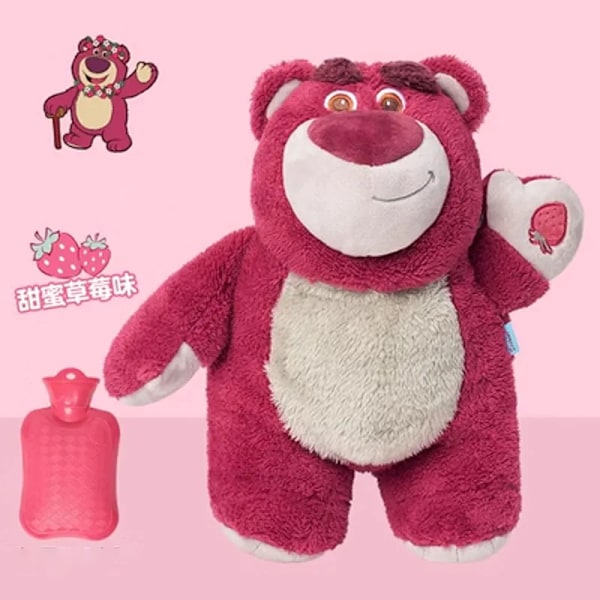 Stitch Plysch Hand Varm Flaska Mjuk Kawaii Angel Lotso Vinter Portabel Varm Vatten Flaskor