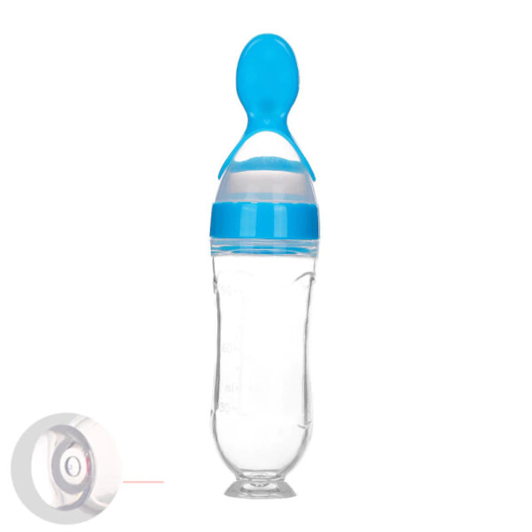 90ML Sikker Nyfødt Baby Madring Flaske Småbørn Silicone Squeeze Madring ske Mælk Flaske Baby Træning Foder Mad tilskud