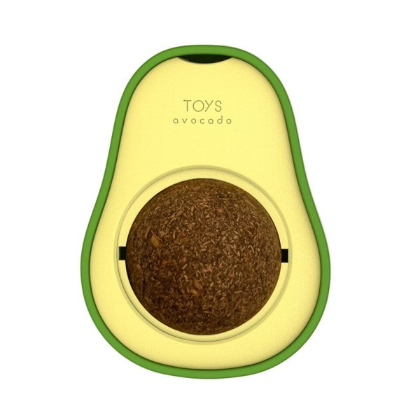 Avocado Kattenurt Væg Kugle Kat Magic Mynte Kugle Spiselig Slikke bolde Snack Sund Roterbar Godbidder Legetøj