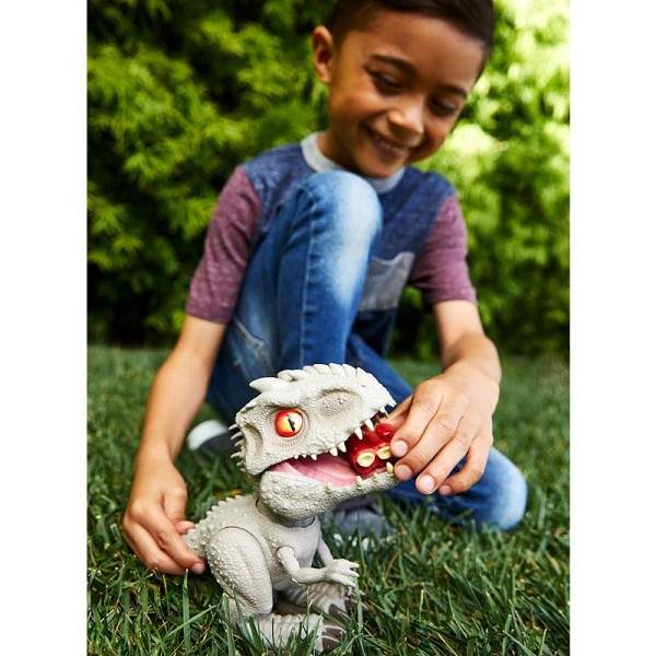 Jurassic World Camp Kridt Fodring Frenzy Indominus Rex Lille Dinosaur Model