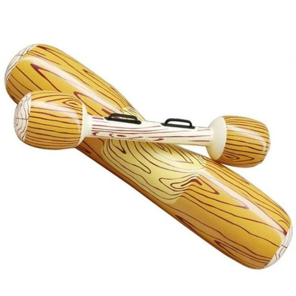 Sommar Utomhus Strand Pool Uppblåsbar Sim Ringar Kvinnor män Dubbel Beat Sim Logg Stick Set