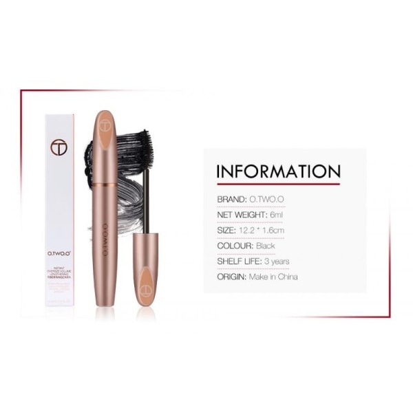 Silke fiber øjenvipper mascara vandtæt smudsikker naturligt materiale mascara lange øjenvipper extension øjen makeup