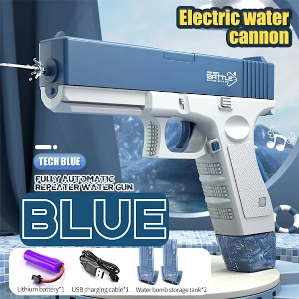 Elektrisk Glock Vatten Gevär Leksaker Sommar Utomhus Strand Stor kapacitet Kul eldning Simning Pool Skytte Spel leksak