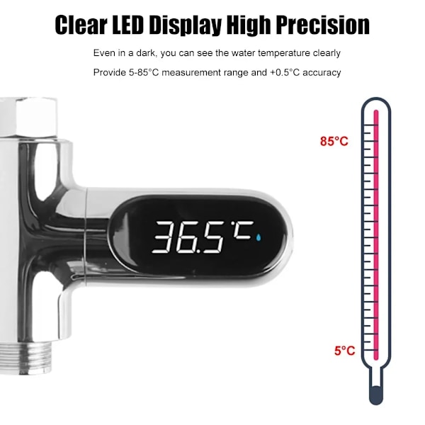 Hot Tub Vand Temperatur Monitor El Hjem LED Display Bruser Vandhaner Vand Termometer