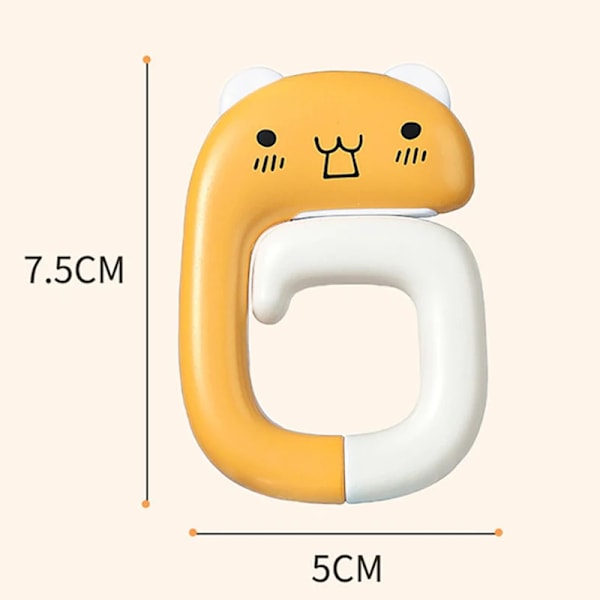 Bästa kvalitet Söt bärbar väska krok djur plast bord krok väska handväska reseväska arrangör