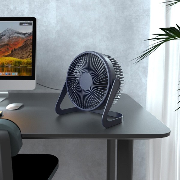 5 Tommer USB Skrivebord vifte 360° Roterende Mini Justerbar Bærbar Elektrisk vifte Sommer Mute Air kjøler