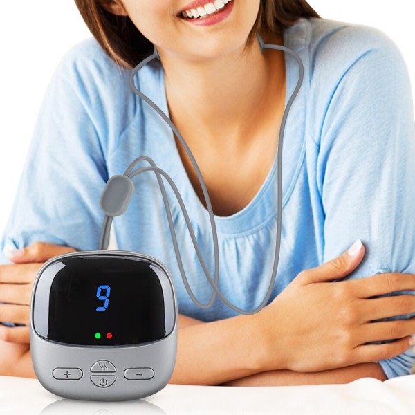 Puls Nakke Massager Varme Smertelindring Trådløs Intelligent Deep Tssue Trigger Point Massage