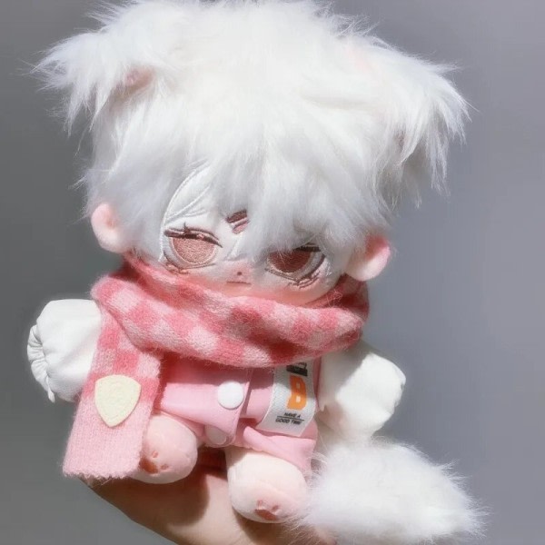 Monster Pink Fersken Plushie Sød Plysj Dukke Udstoppet Kjole Up Cospslay Anime Legetøj Figur Jule gaver