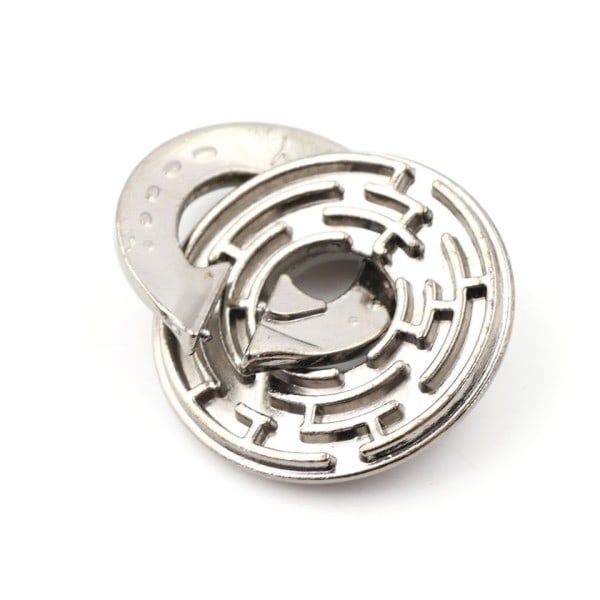 1kpl 52x6mm metalli lukitsematon labyrintti palapeli labyrinti IQ mieli aivo kiusoittaja koulutus lelu