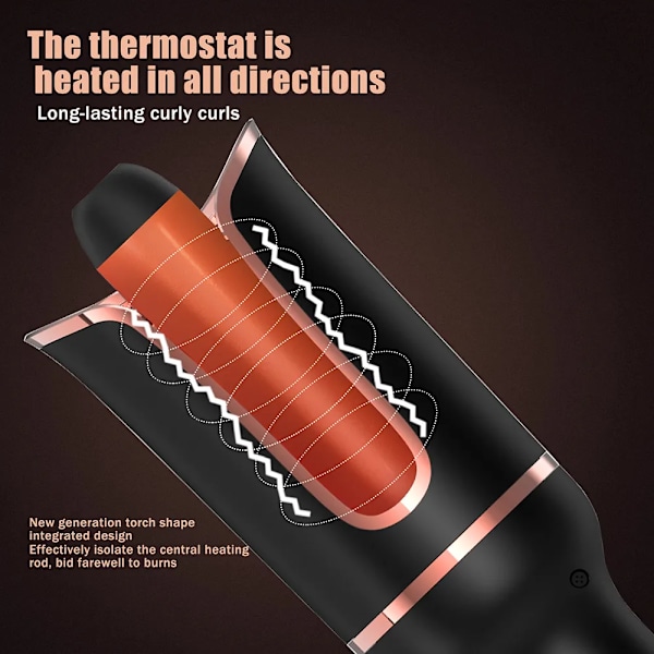 Automatisk Hår Curler Auto Hår Curling Iron Ceramic Rotating Air Curler Air Spin Wand Styler Curl Machine