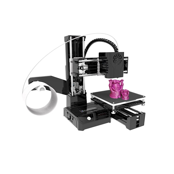 K9 Mini 3D Skriver Enkel å bruke Entry Level  Gave 3D Printer FDM TPU PLA Filament 1,75mm Sort