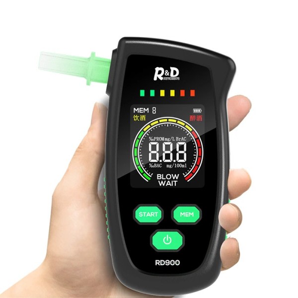 Digital Breath Alkohol Tester Mini Professionell Polis Alkohol Tester Breath Rupit Körning Analyzer