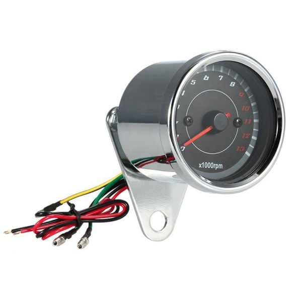13K RPM Shift Tachometer Motorsykkel 6,5cm Diameter