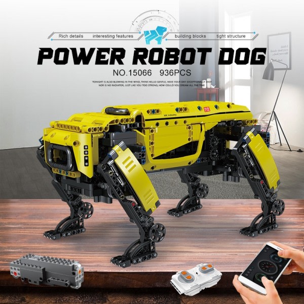 Teknisk leksaker APP& RC Motoriserad Boston Dynamics Big Dog Set Assembly AlphaDog Building Blocks