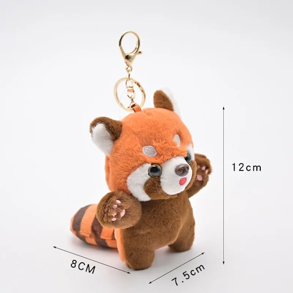 Panda plysch leksak nyckelring semester present plysch djur ryggsäck hänge zoo souvenir söta dockor