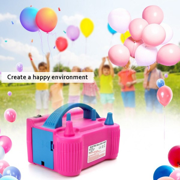 Ballong luft pump 110V eller 220V elektrisk hög effekt två munstycke luft blåsare