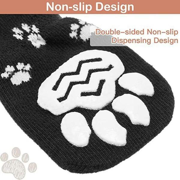 Anti Slip Hund Sokker Hund Grip Sokker med Remme Traktion Kontrol til Indendørs på Hårdttræ Gulv Slid Pet Paw Protector