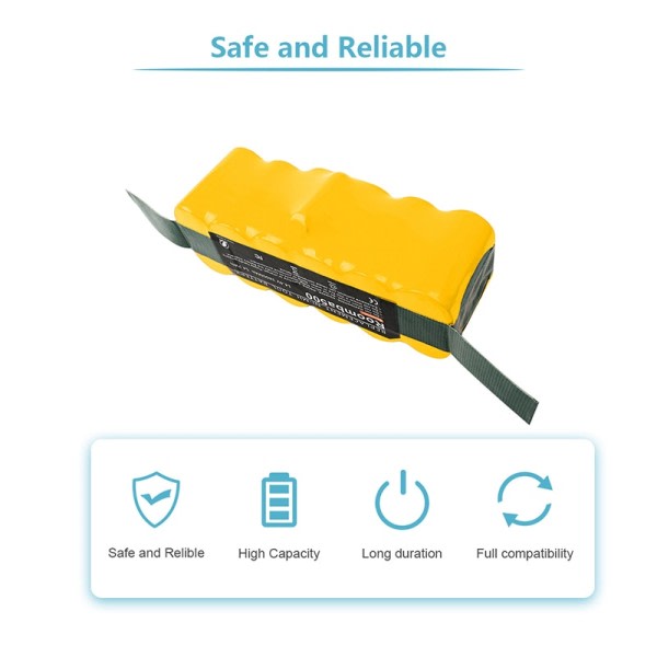 14,4V 5000mAh til iRobot Roomba 500 Støvsuger Batteri 600 700 800 785 530 560 650 630 14,4 V Udskiftning batterier