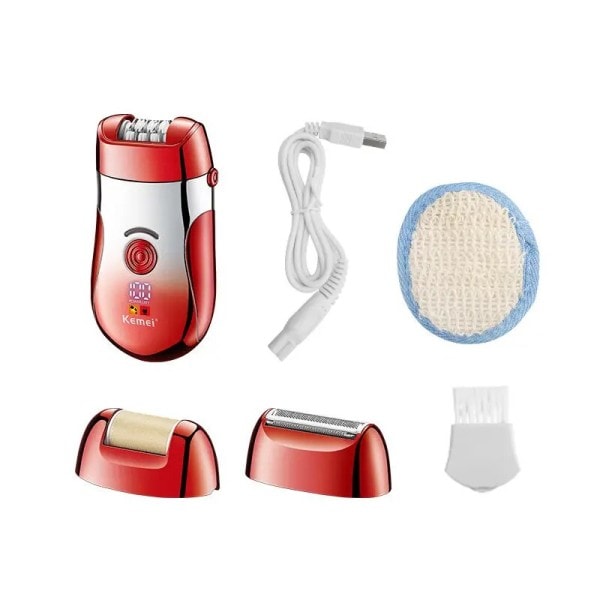 3 i1 Kvinder Epilator Elektrisk Kvinde Ansigt Hårfjerning Dame Shaver Bikini trimmer